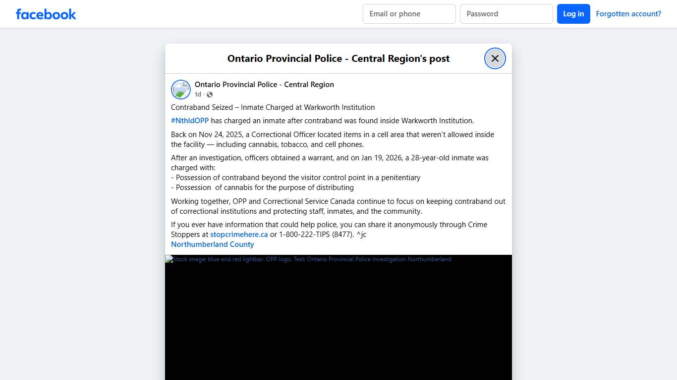 Contraband... - Ontario Provincial Police - Central Region Facebook